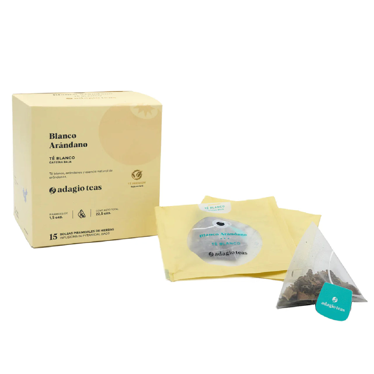 Caja 15 teabags Blanco Arándano