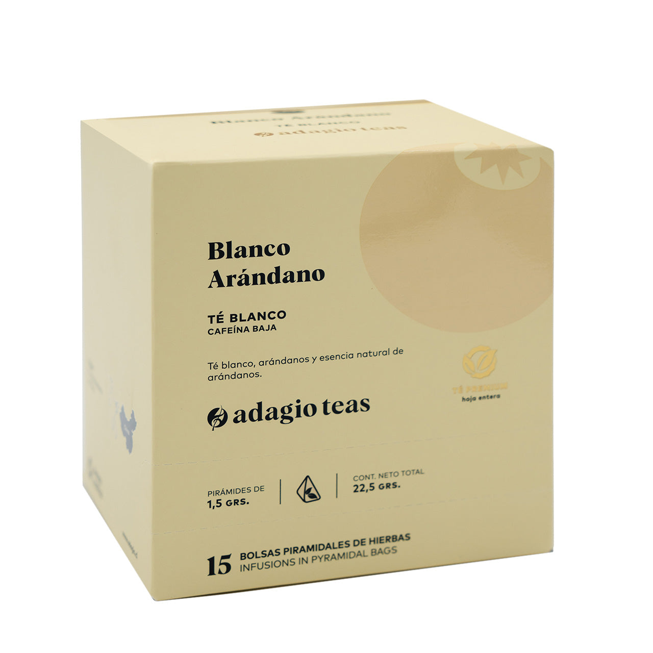 Caja 15 teabags Blanco Arándano