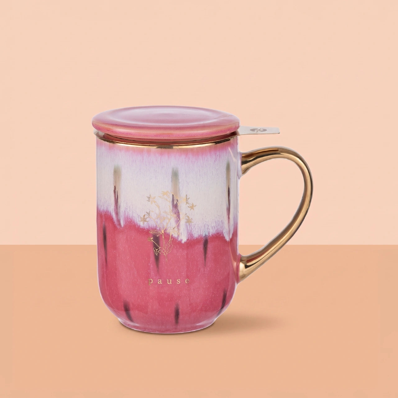 Mug Bhoro Cerámica Pink Pause