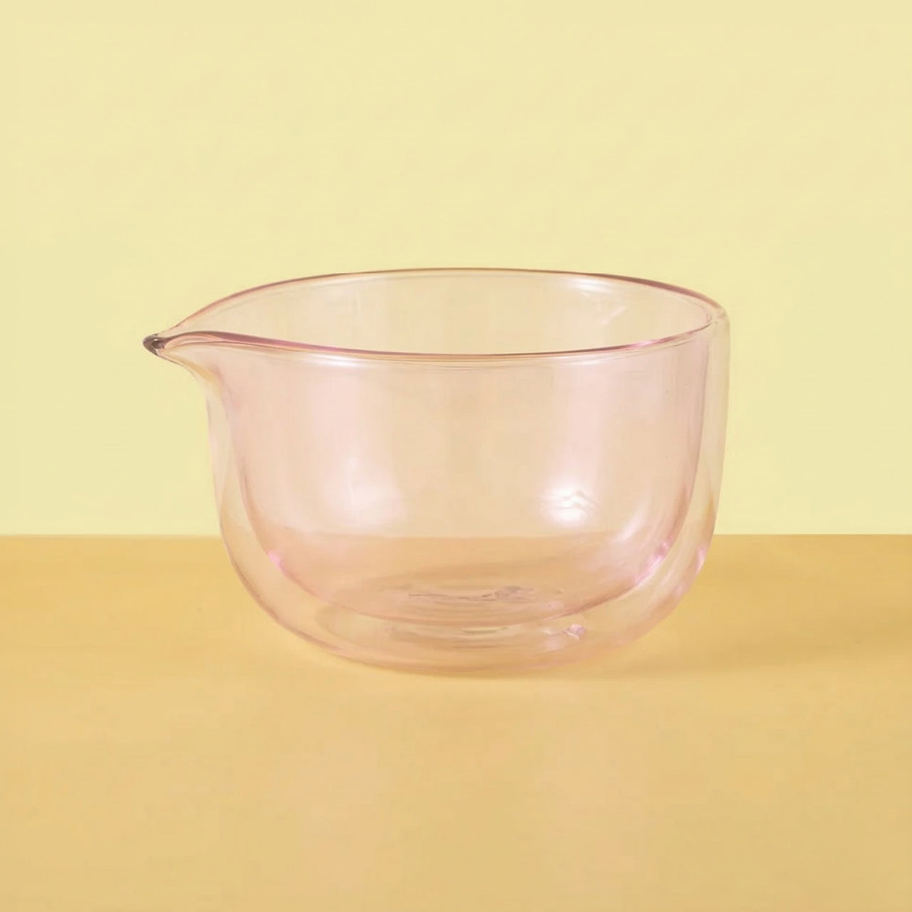 Matcha Bowl Doble Vidrio Rosado