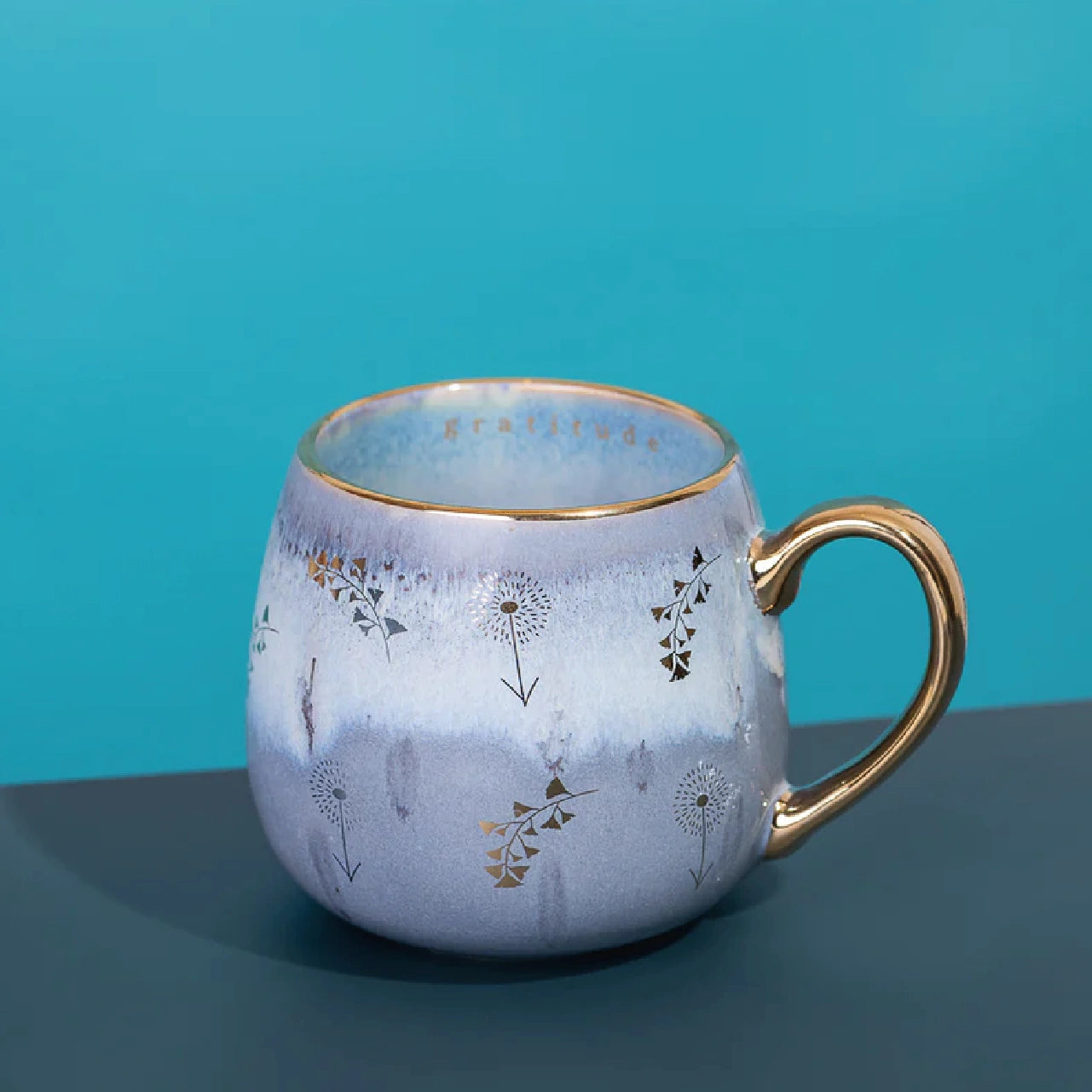 Taza Cerámica Blue Flowers