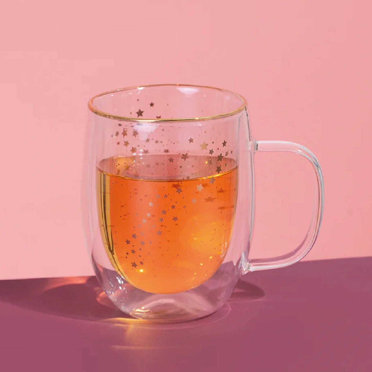 Taza Doble Vidrio Star Splash