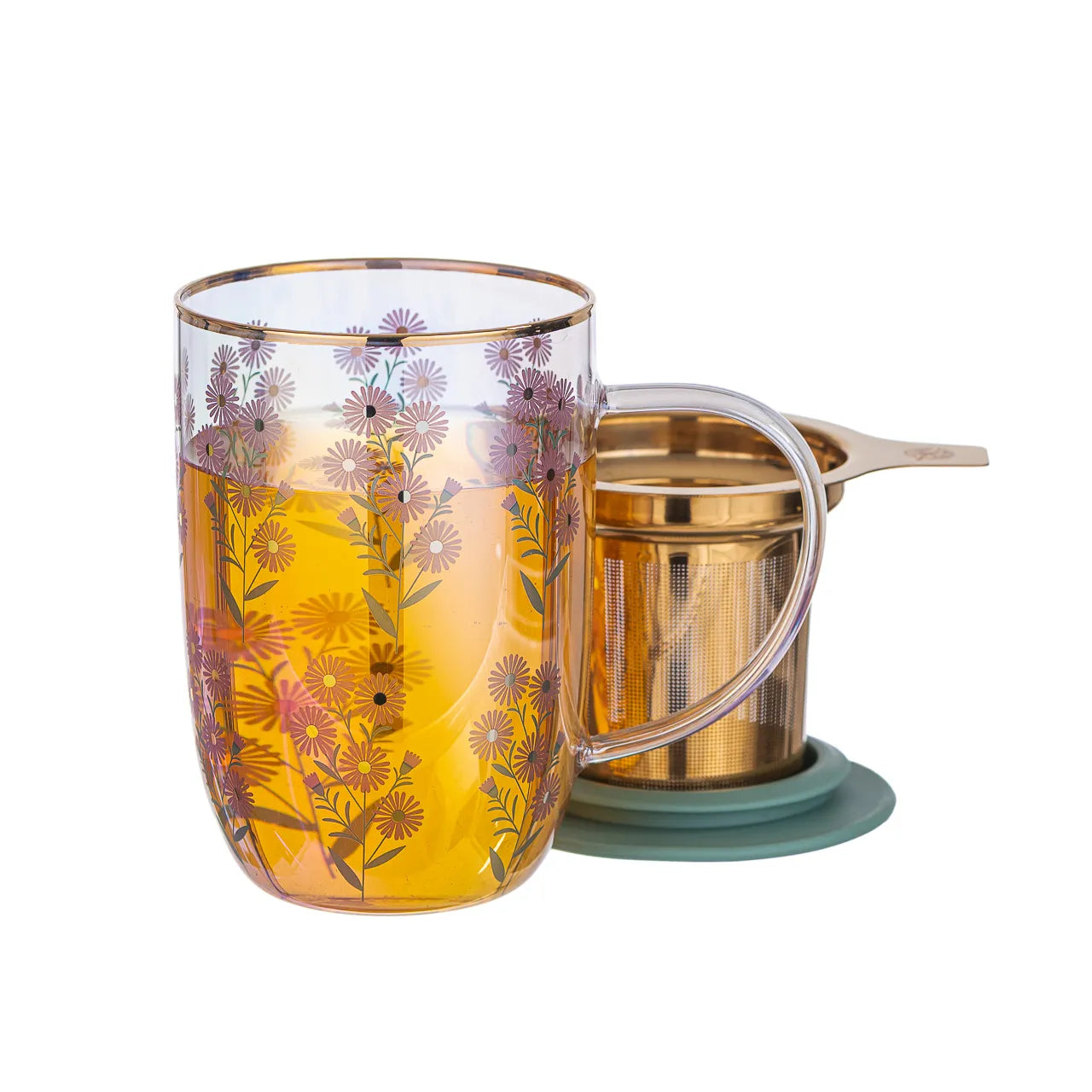 Mug Bhoro Purple Flowers