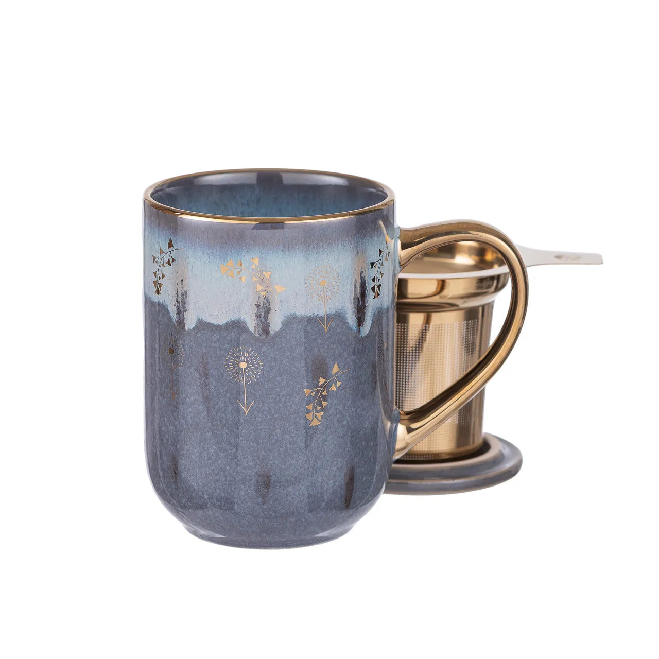 Mug Bhoro Cerámica Blue Flowers