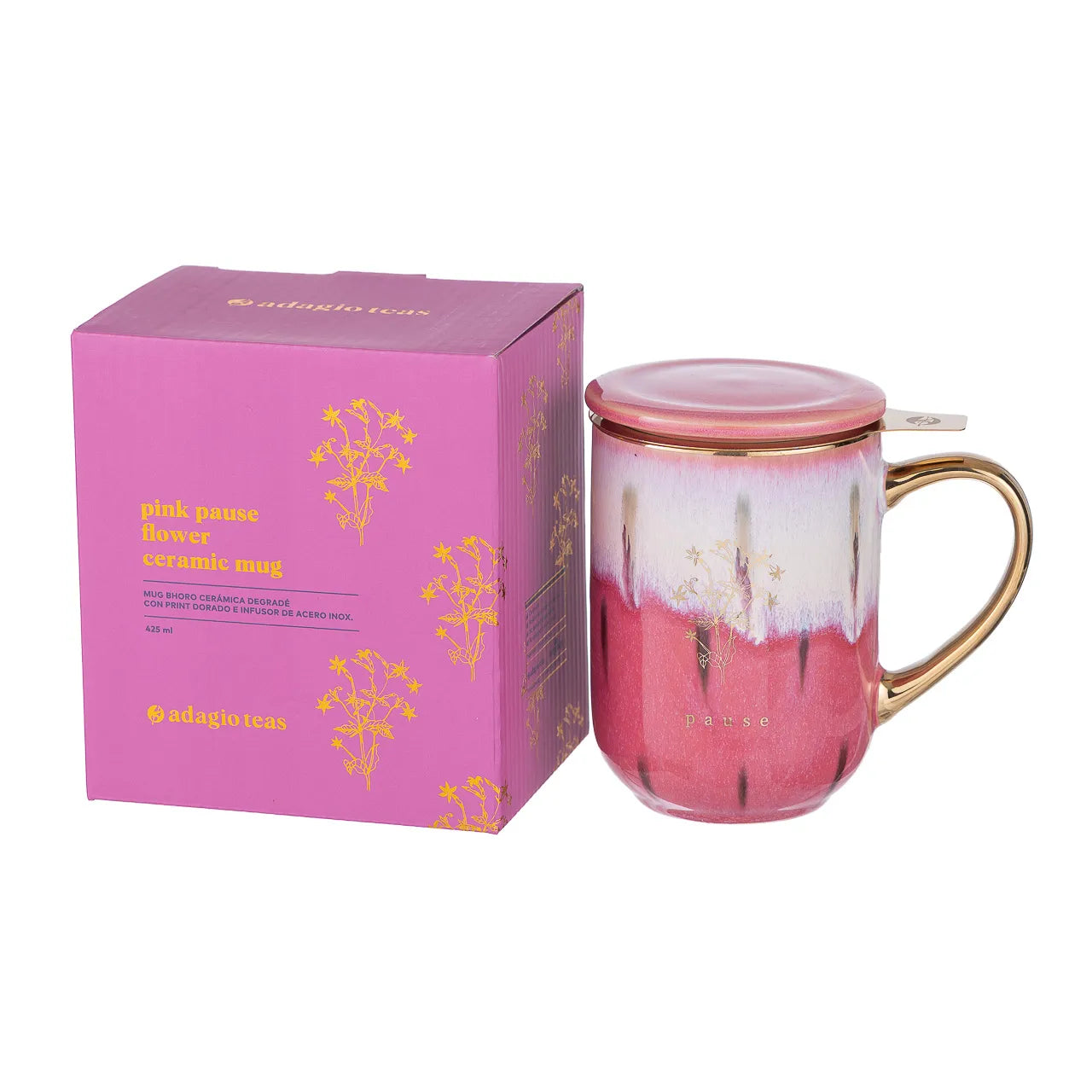 Mug Bhoro Cerámica Pink Pause