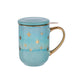 Mug Bhoro Cerámica Turquoise Flowers