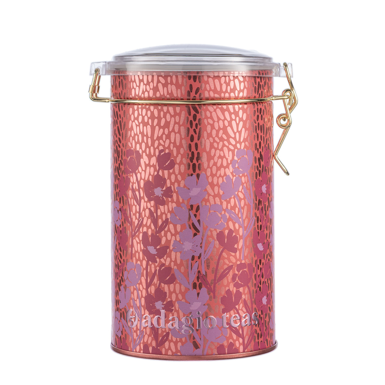 Tarro Grande Rojo Flores