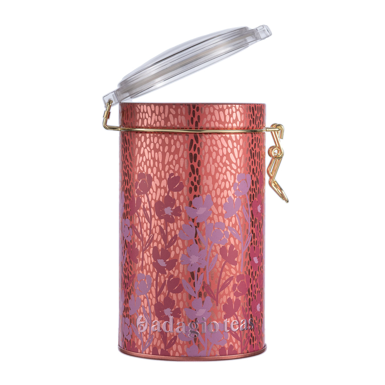 Tarro Grande Rojo Flores