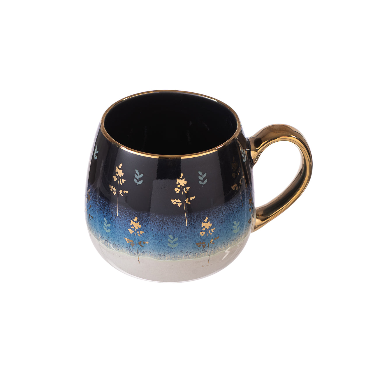 Taza Cerámica Blue Soft Blossom