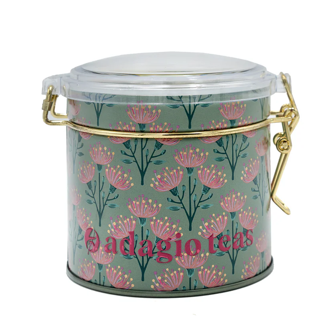 Tarro Chico Green Flowers