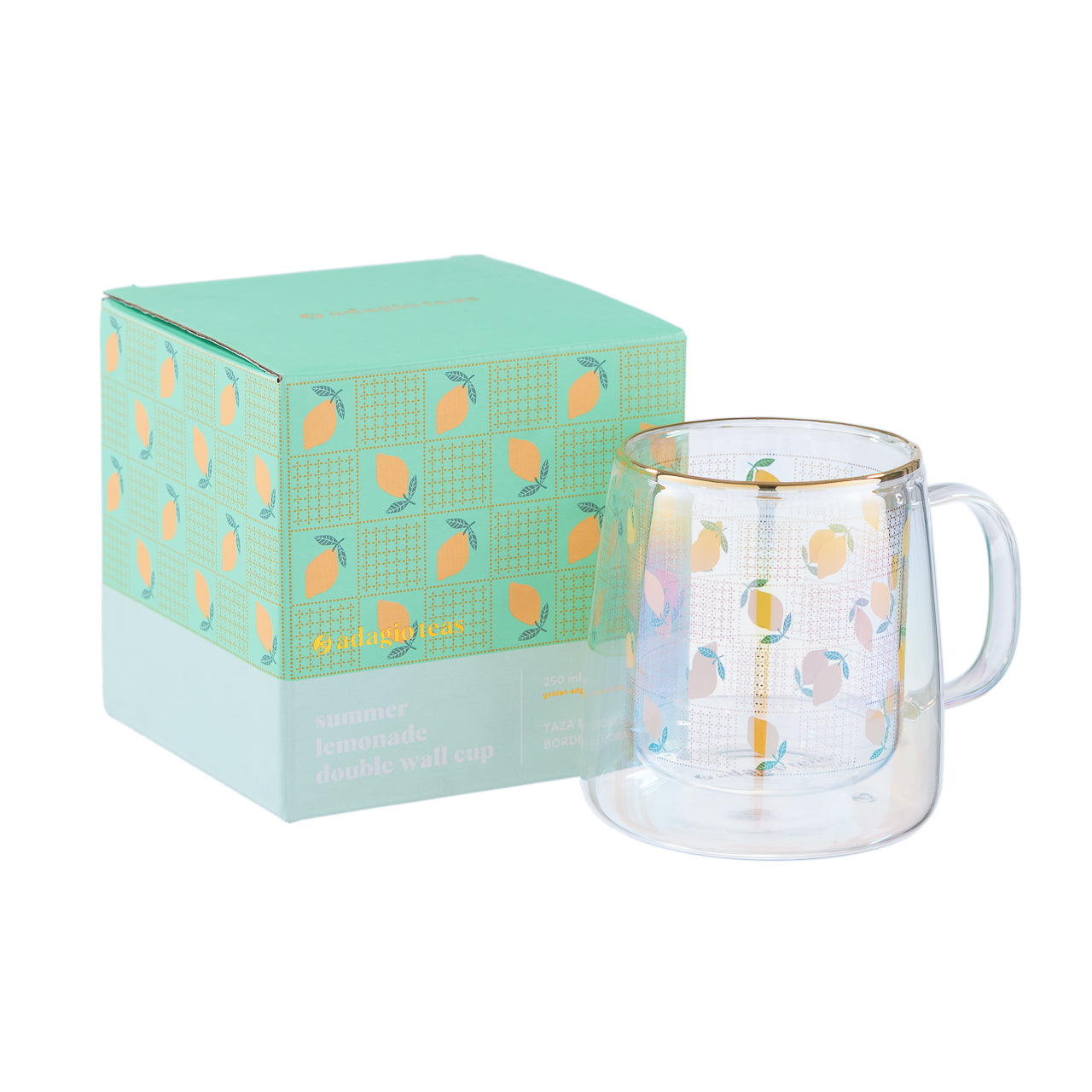 Taza Doble Vidrio Summer Lemonade