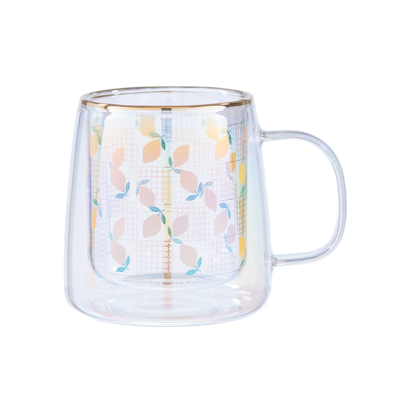 Taza Doble Vidrio Summer Lemonade