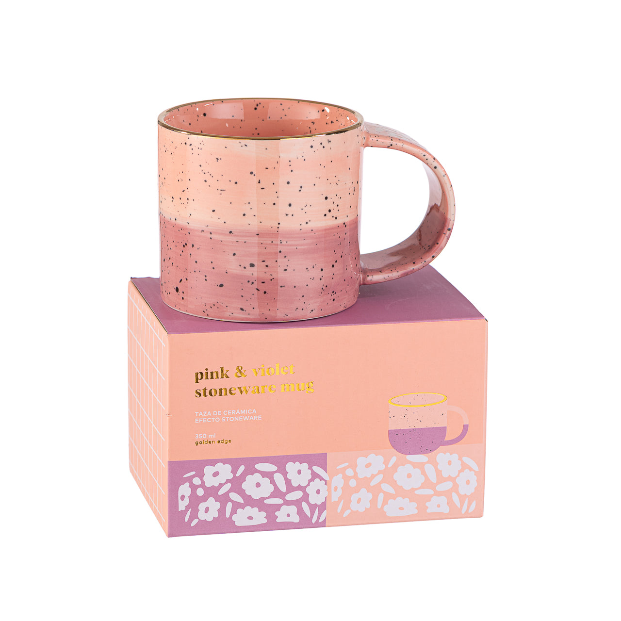Taza Cerámica Pink & Violet