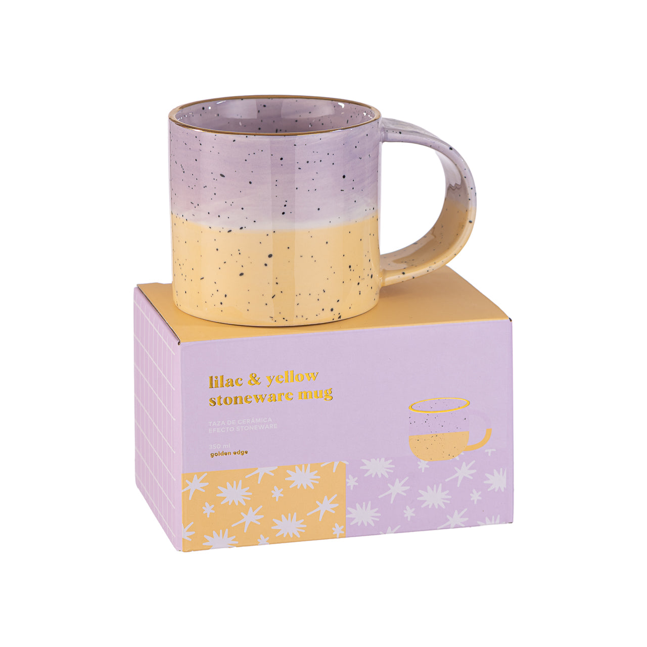 Taza Cerámica Lilac & Yellow