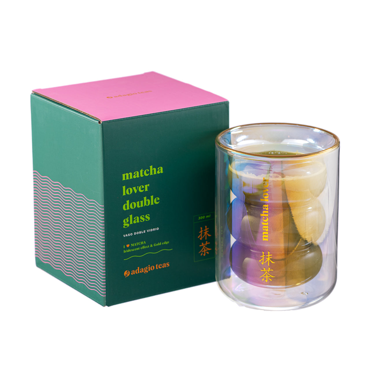 Vaso Doble Vidrio Matcha Lover