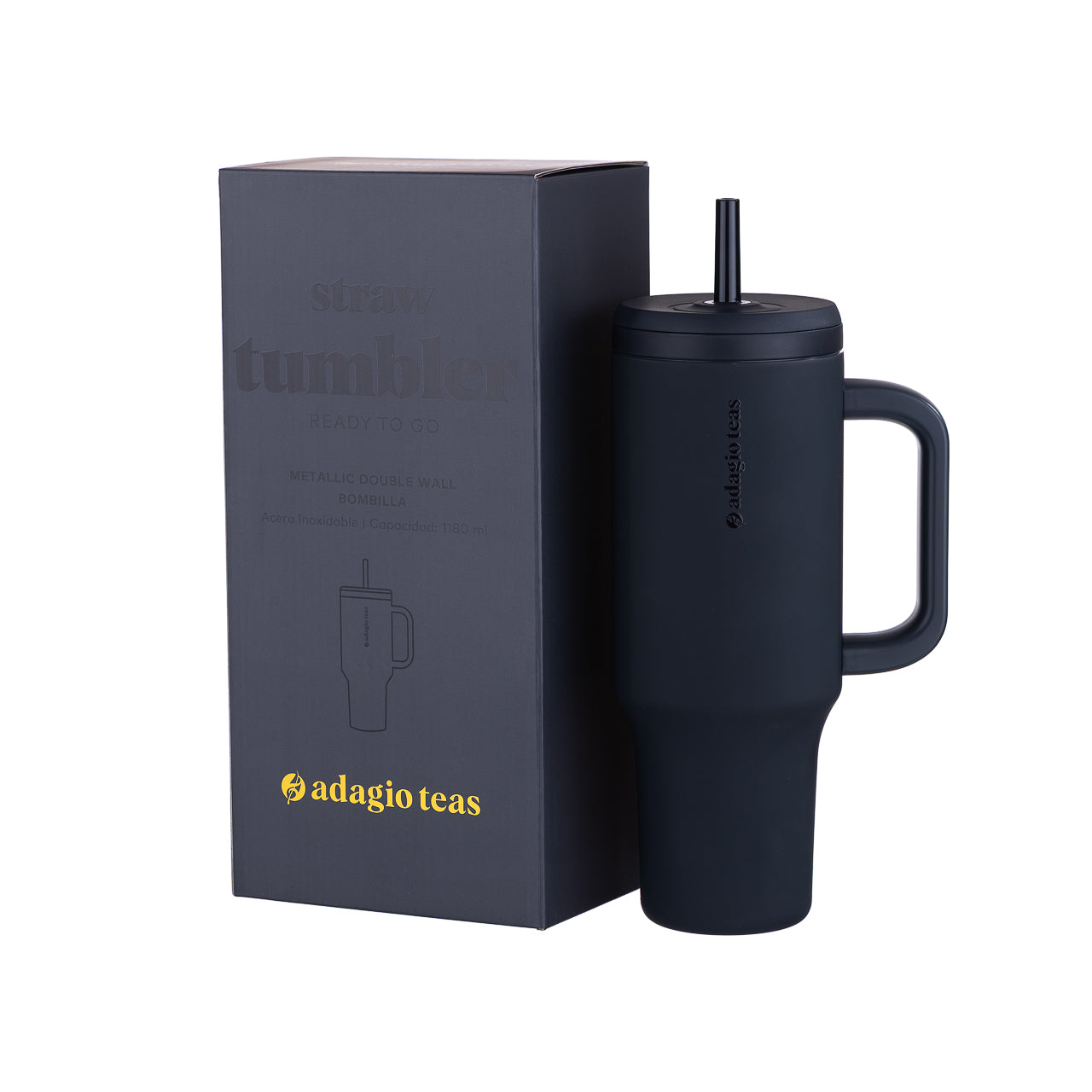 Straw Tumbler Negro
