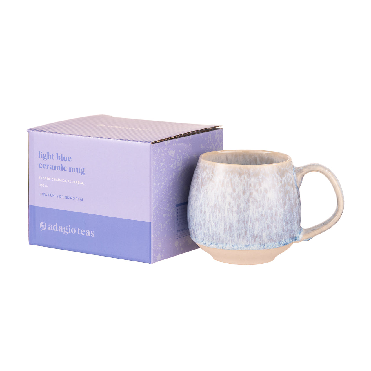 Taza Cerámica Acuarela Azul