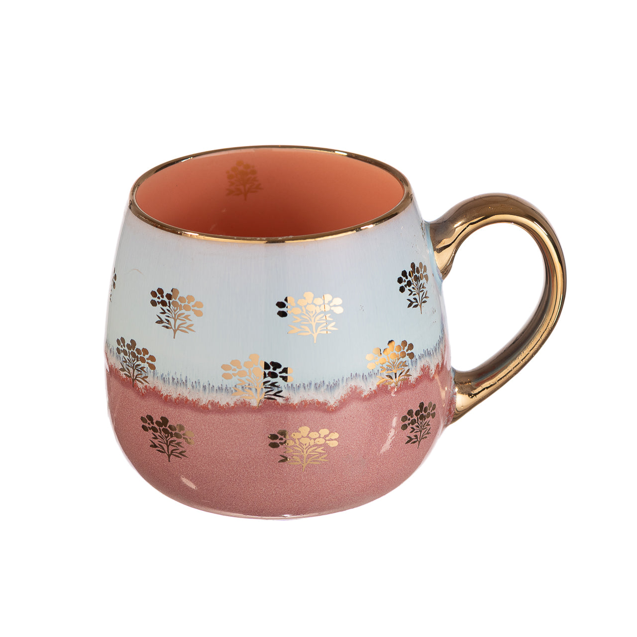 Taza Cerámica Rosada Bouquet