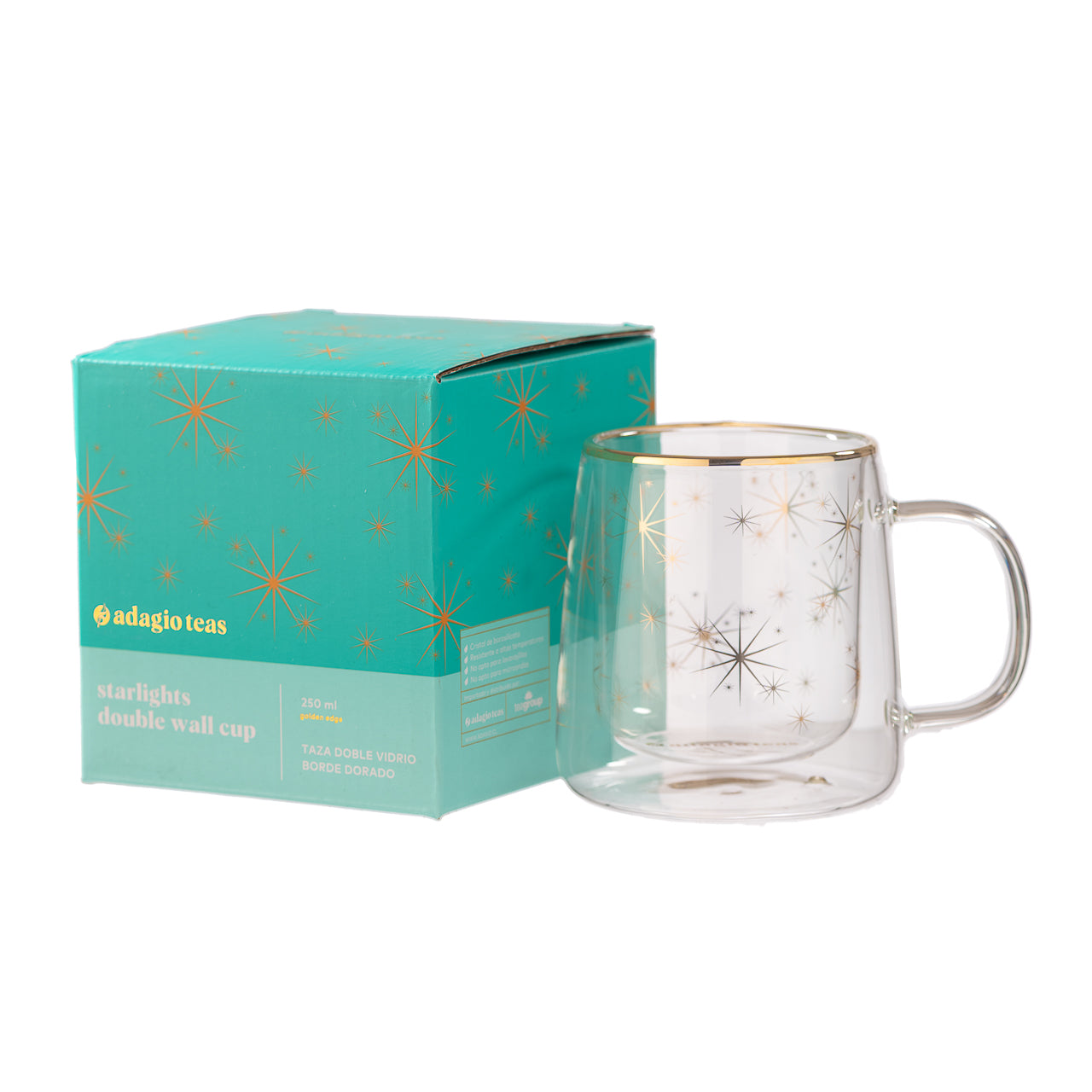 Taza Doble Vidrio Starlights