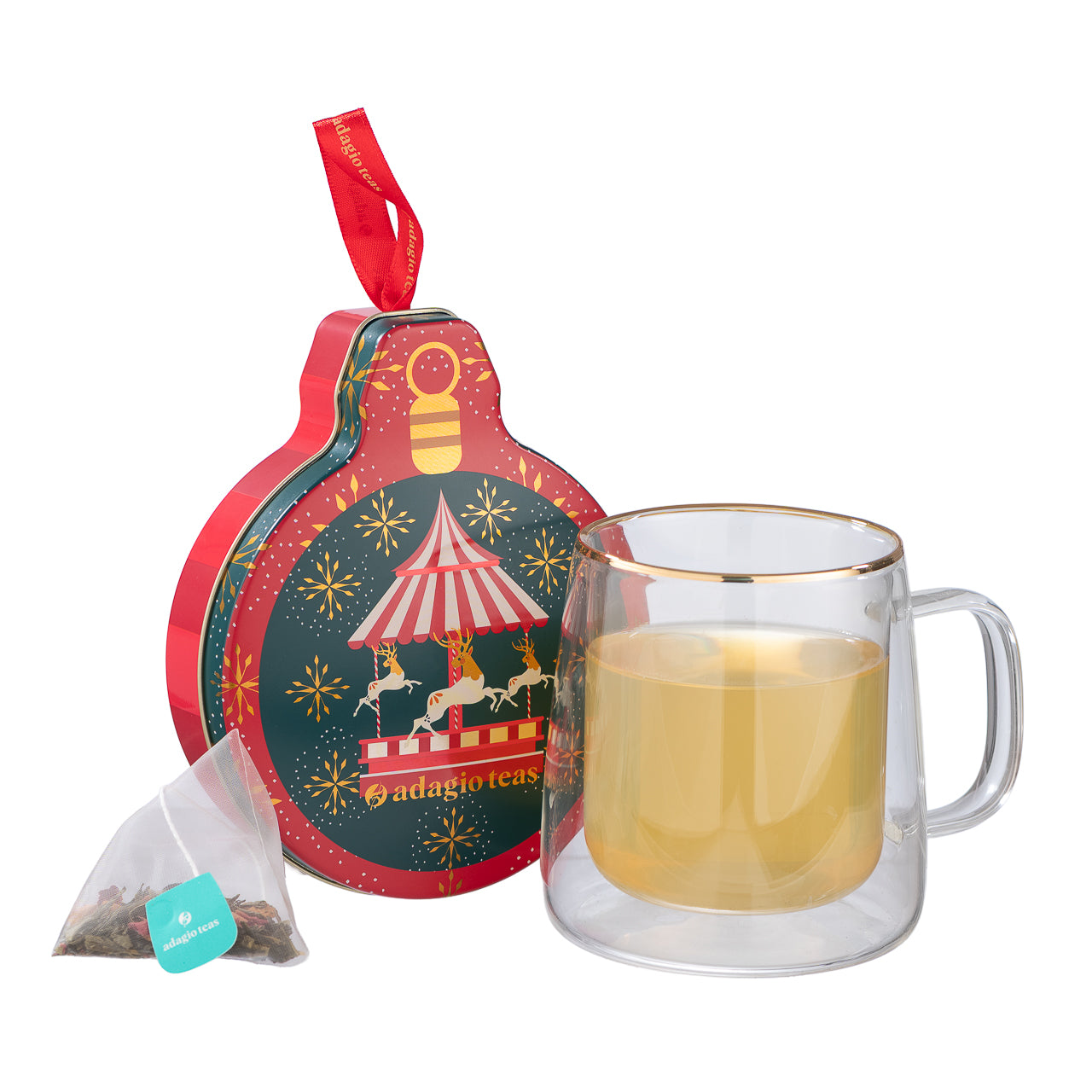 Pelota Verde Frambuesa Navidad 10 Teabags