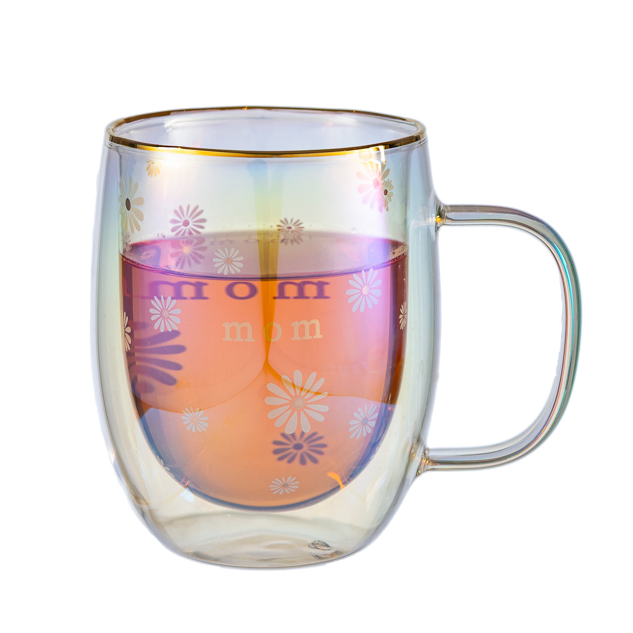 Taza Doble Vidrio Mom