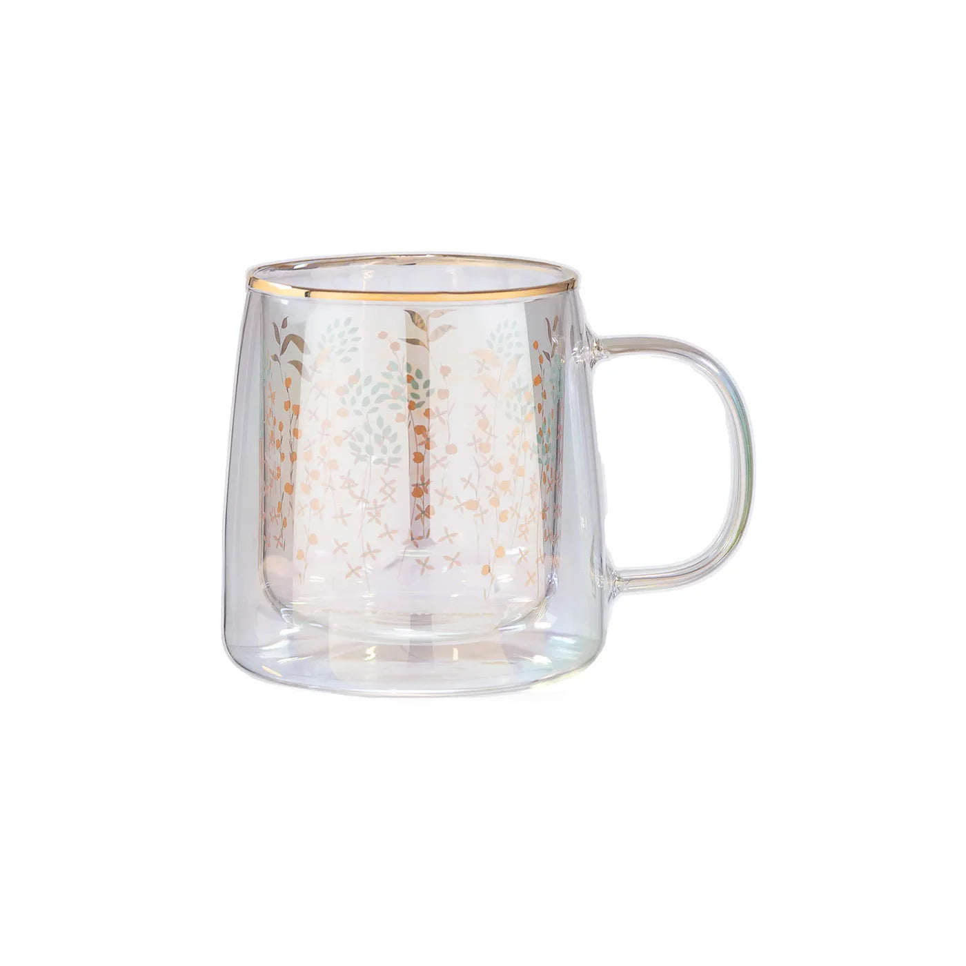 Taza Doble Vidrio Secret Garden