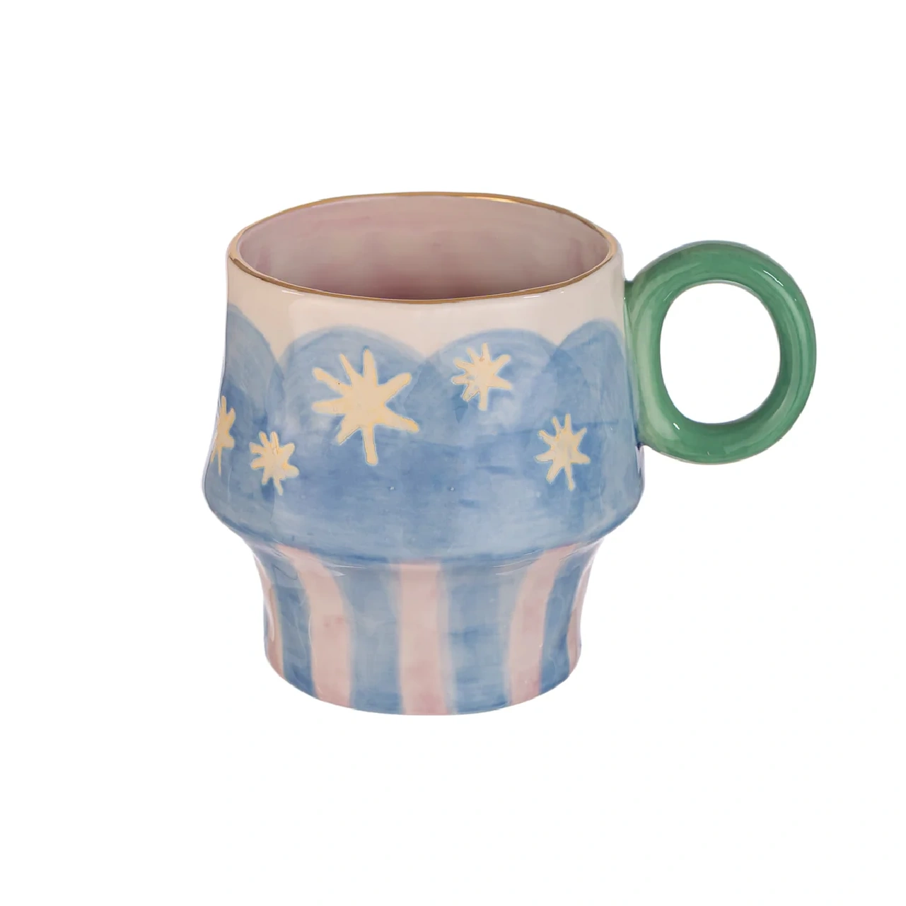 Taza Cerámica Diseño Celeste