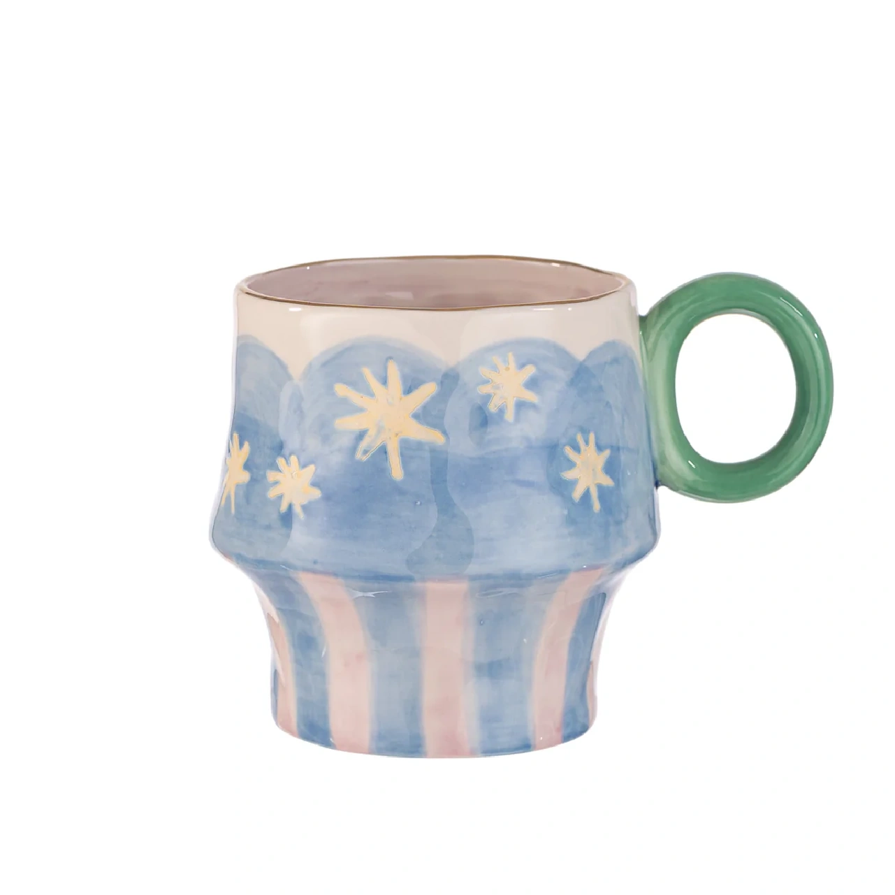 Taza Cerámica Diseño Celeste