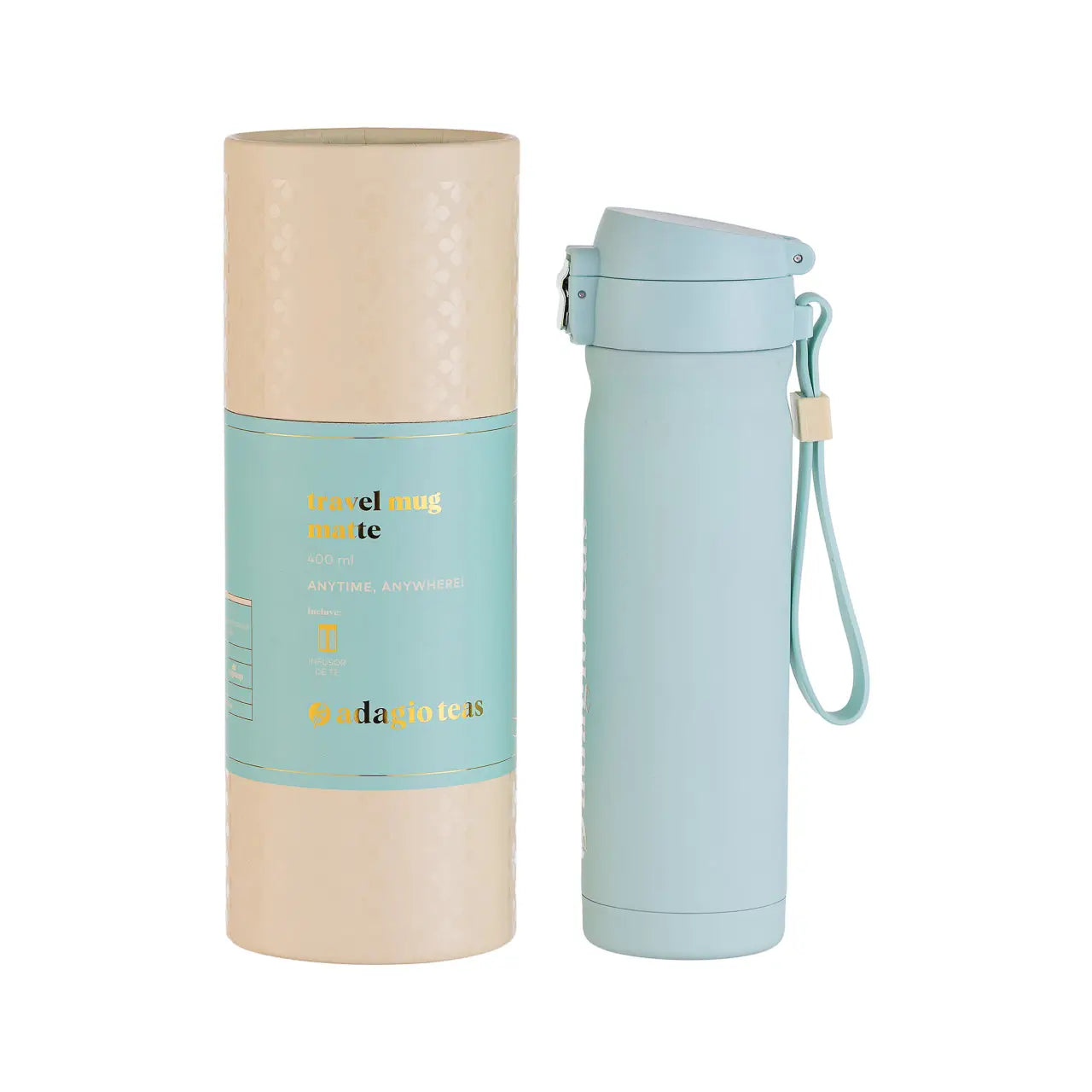 Travel Mug Mint & Yellow