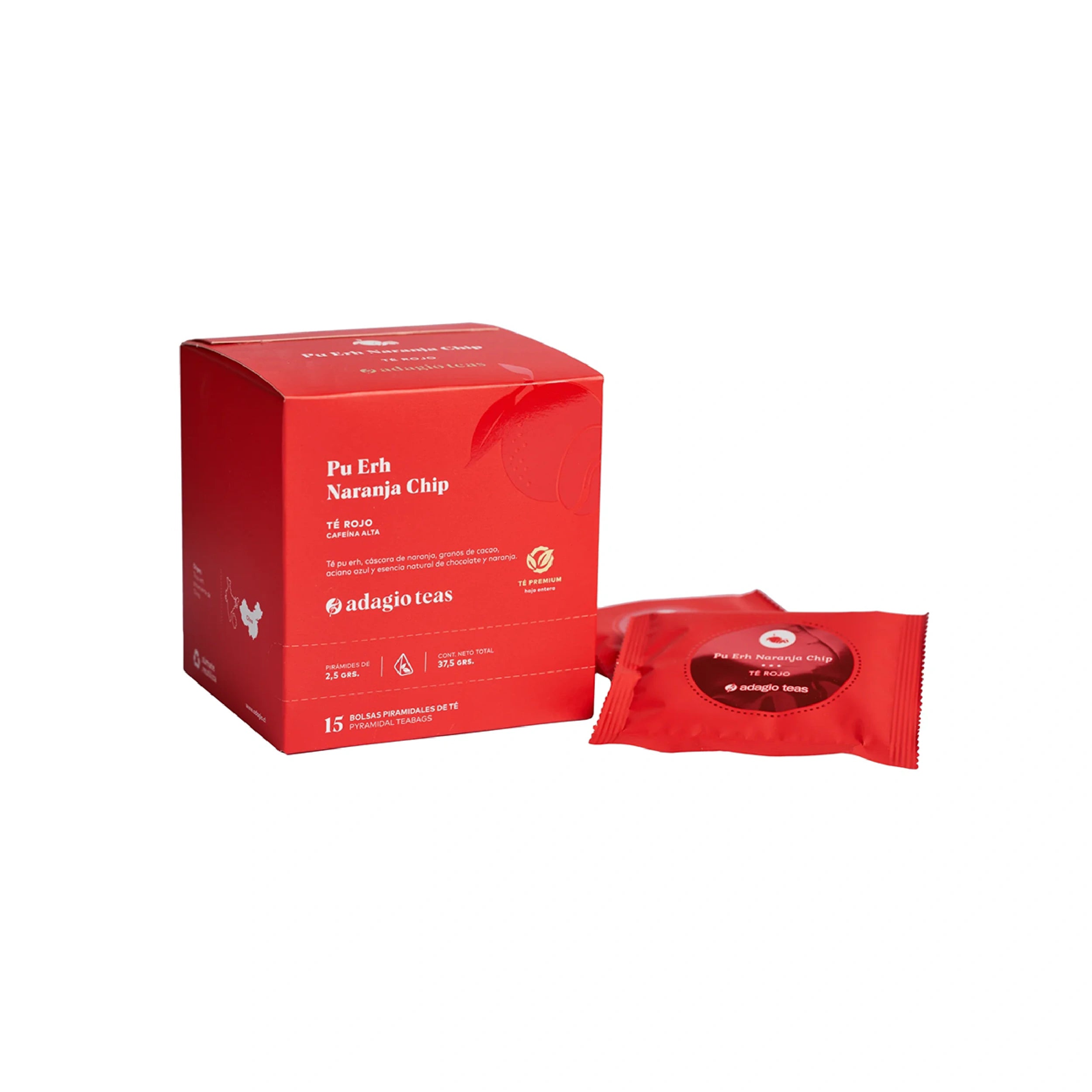 Caja 15 teabags Pu Erh Naranja Chip