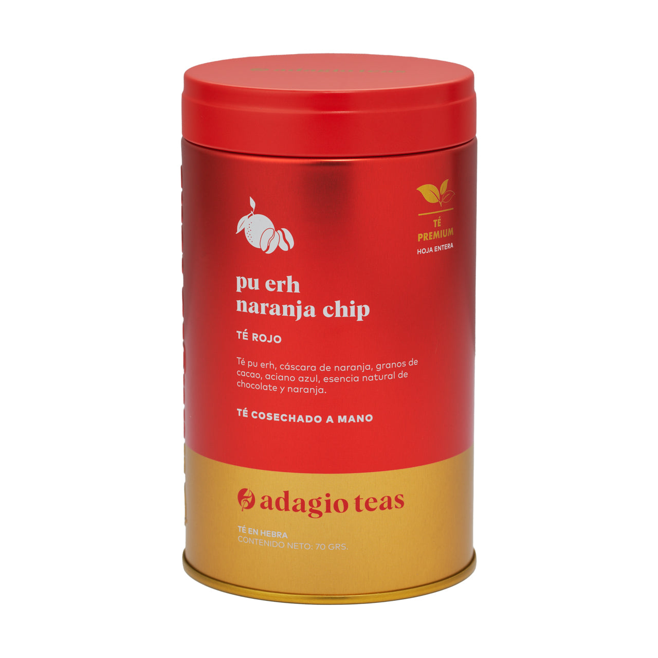 Pu Erh Naranja Chip Tin