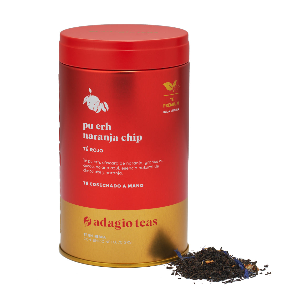 Pu Erh Naranja Chip Tin