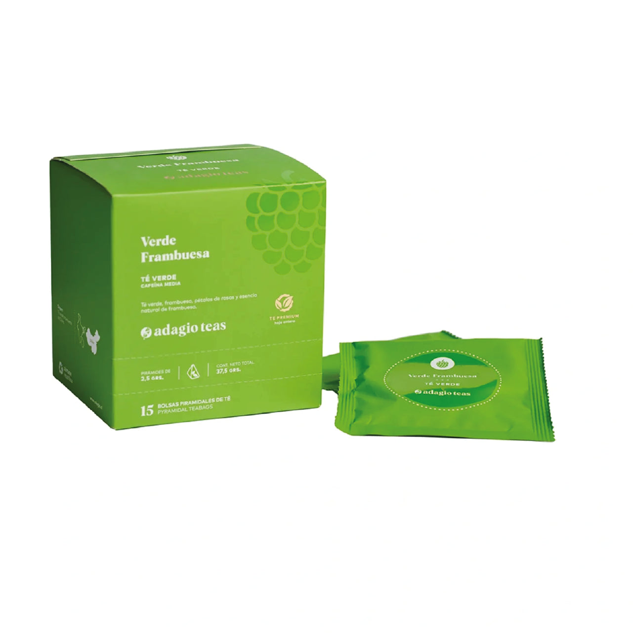 Caja 15 teabags Verde Frambuesa