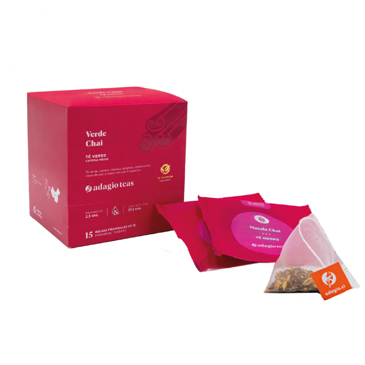 Caja 15 teabags Verde Chai