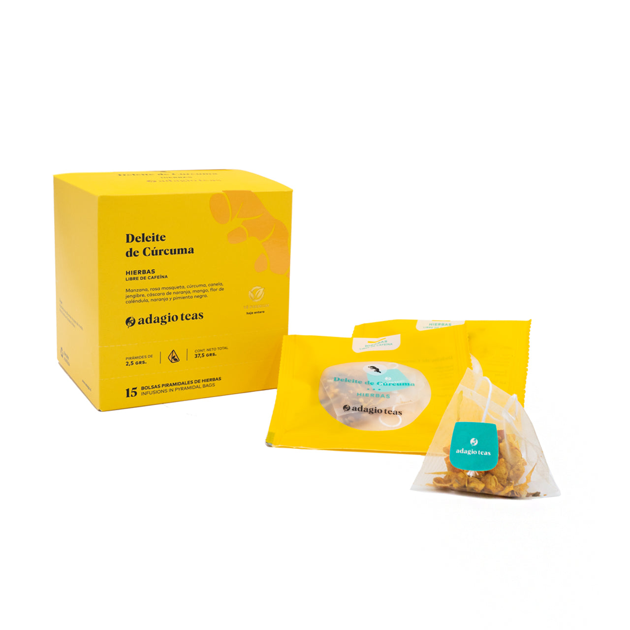 Caja 15 teabags Deleite de Cúrcuma