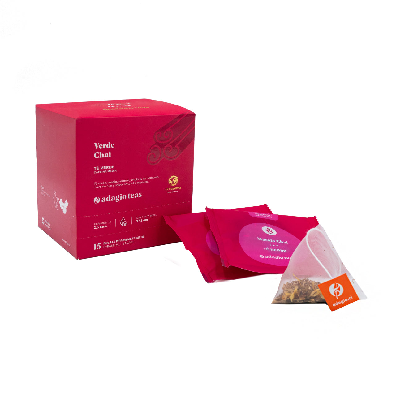 Caja 15 teabags Verde Chai