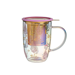 Mug Bhoro Lilac Leaves Iridescent