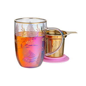 Mug Bhoro Lilac Leaves Iridescent