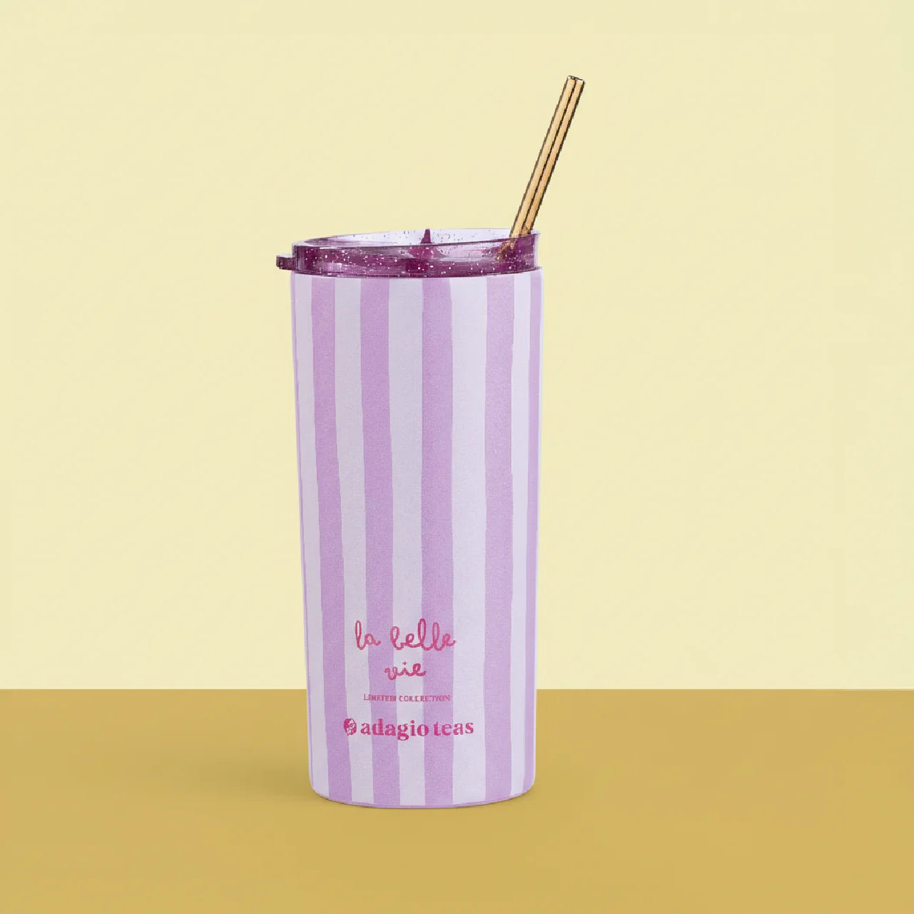 Tumbler Lineas Rosado