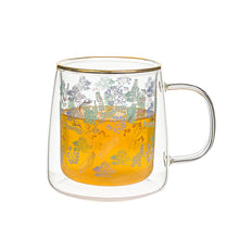 Cargar imagen en el visor de la galería, Taza Doble Vidrio Winter Bloom  