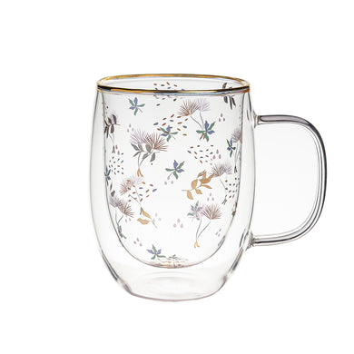 Taza Doble Vidrio Windflower