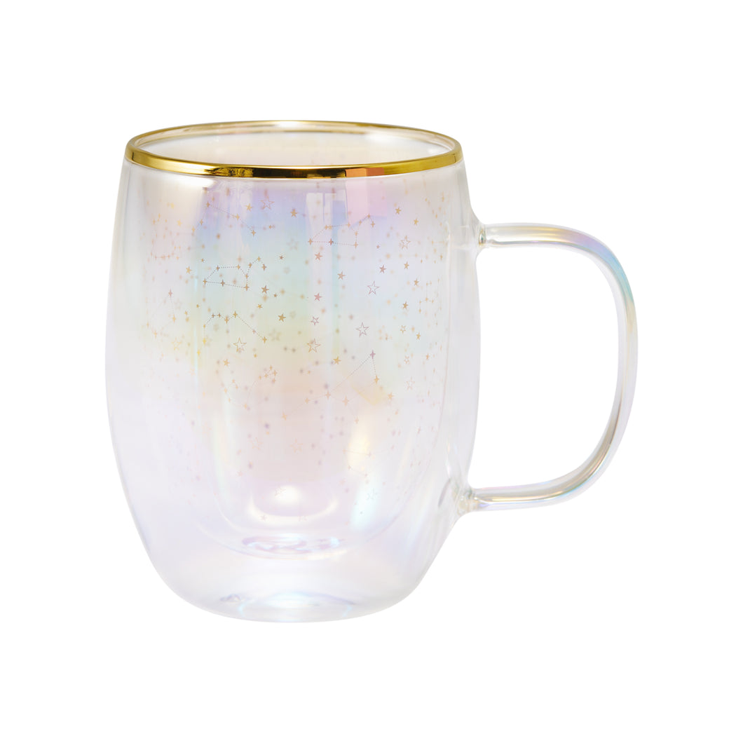 Taza Doble Vidrio Zodiaco