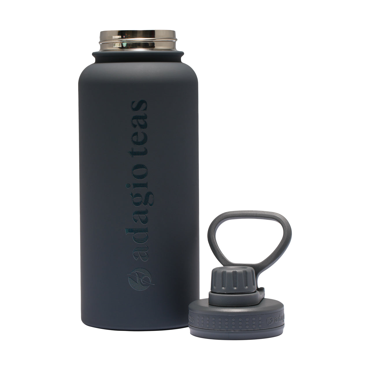 Botella Agua Negra Grafito 1 Litro – Adagio Teas