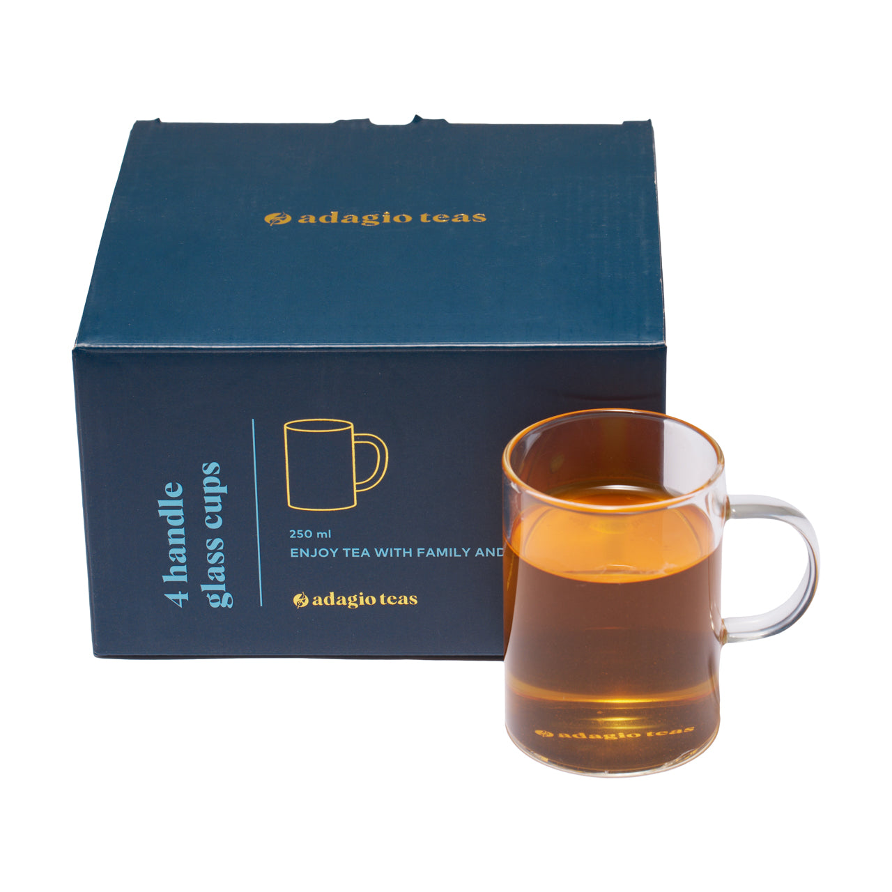 Pack 4 tazas-mugs de Vidrio