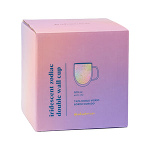 Taza Doble Vidrio Zodiaco