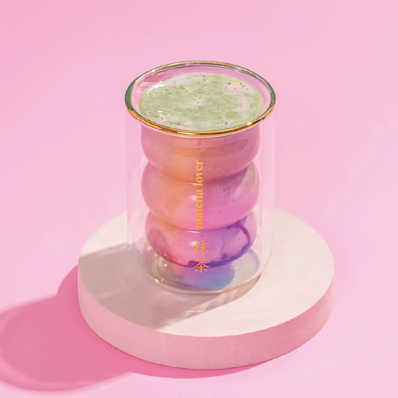 Vaso Doble Vidrio Matcha Lover