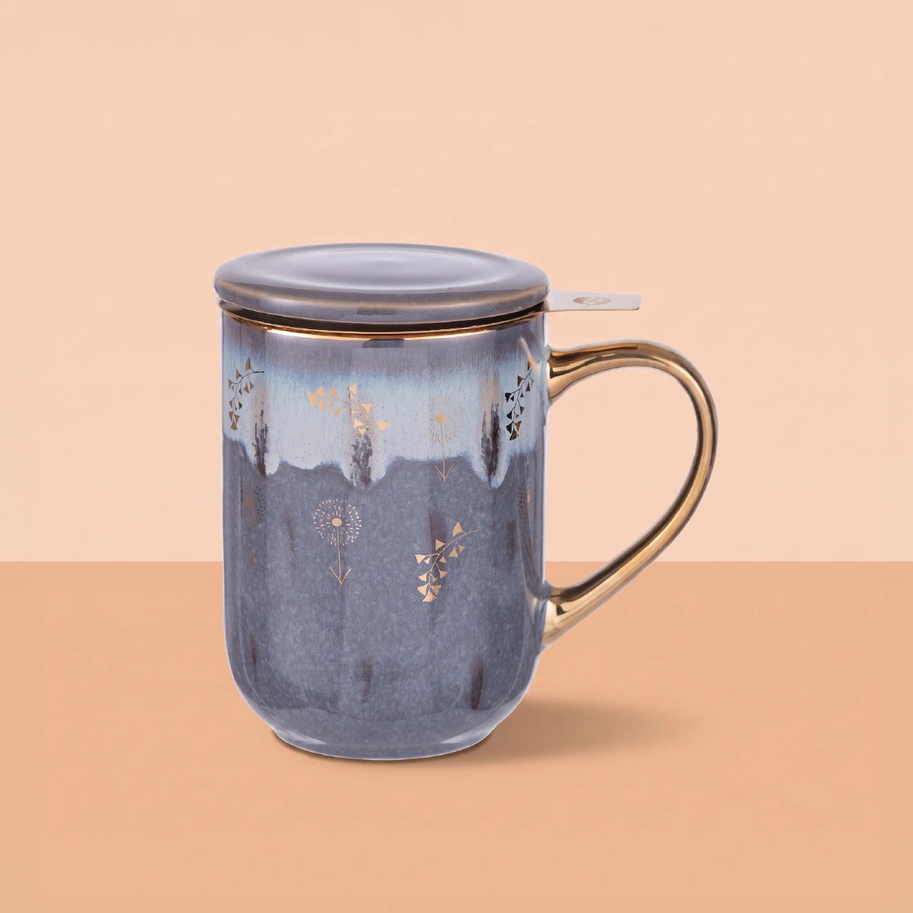 Mug Bhoro Cerámica Blue Flowers