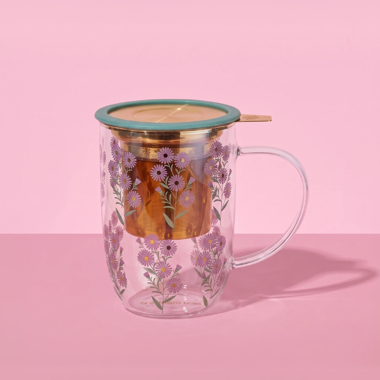Mug Bhoro Purple Flowers