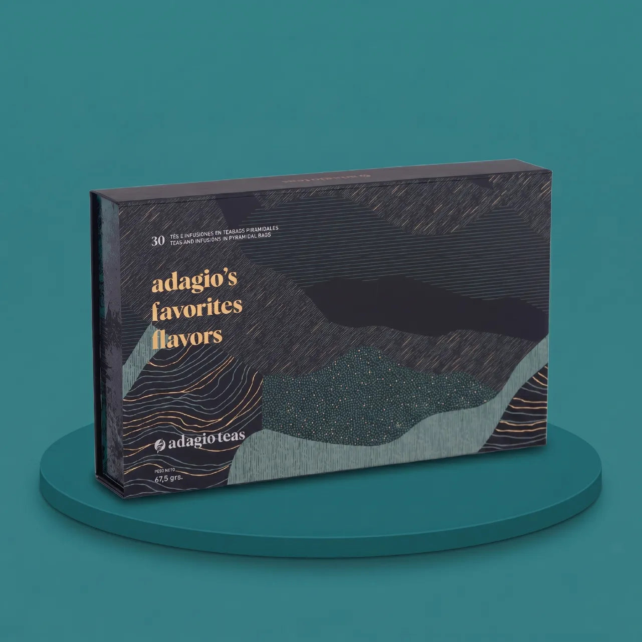 Pack Imán 30 Teabags Favorites Negro