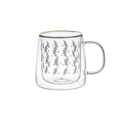 Taza Doble Vidrio Rays & Lightning 
